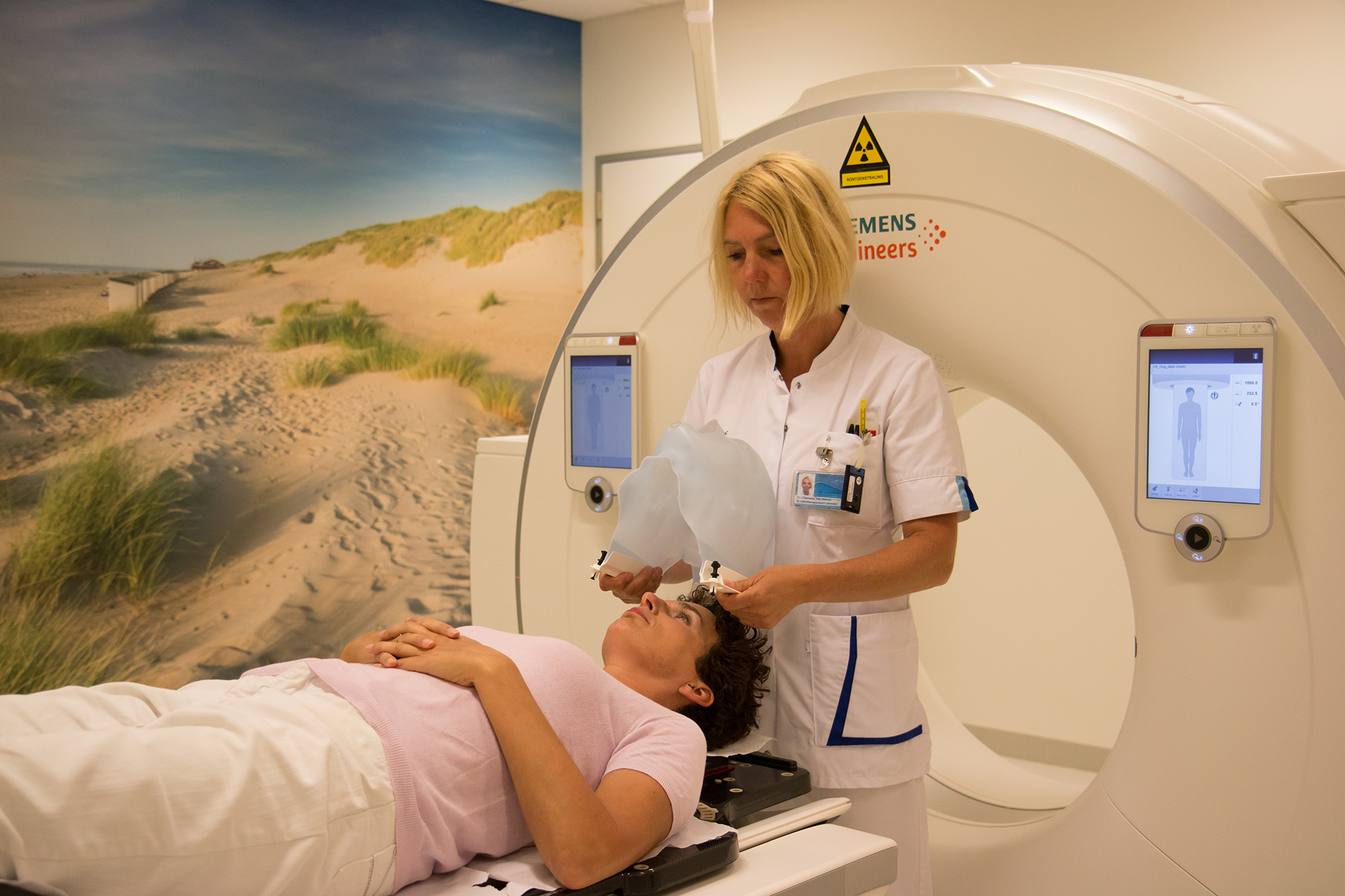 CT-scan bij hoofd hals bestraling